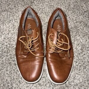 Ashford Hayes‎ Mens 7M Oxford Dress Shoes Camel Brown
